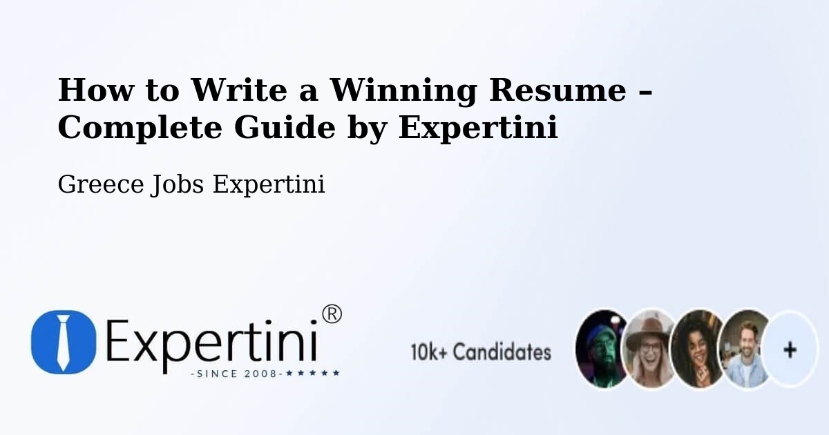 Resume Writing Guide for Job Seekers – Néa Róda - Néa Róda, Greece Jobs Expertini